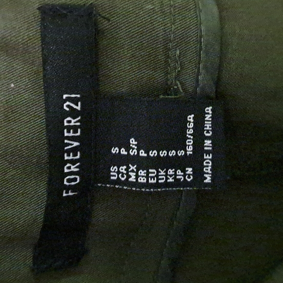 Forever 21 Green Paperbag Style Pants - Picture 5 of 5